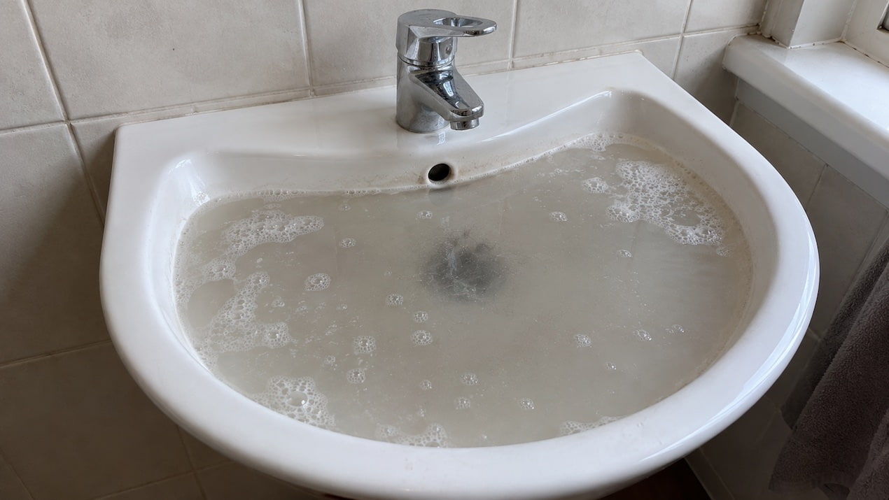 clogged drain