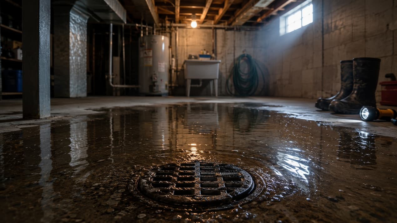 clogged drain