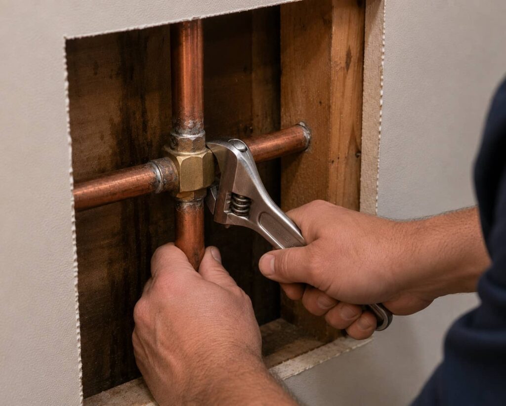 Leak detection services by expert plumber