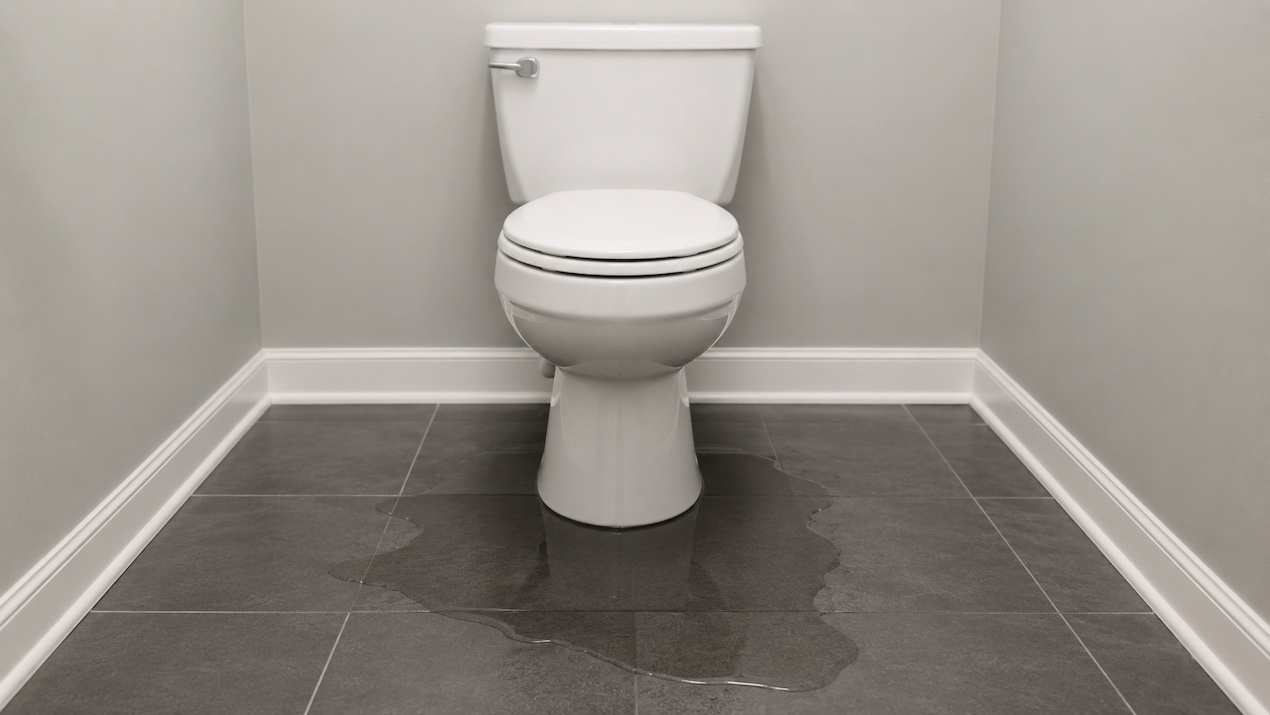 leaking toilet